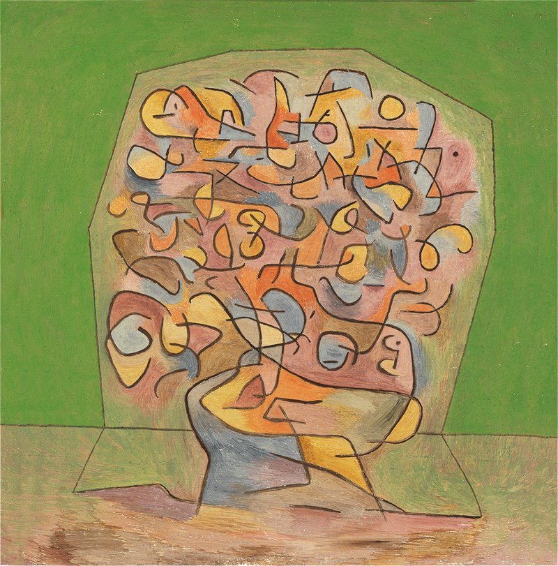 Klee, Blühendes (verso)