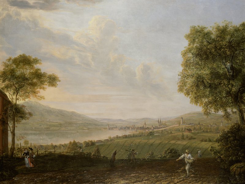 Meyer - Blick auf Zürich von Hirslanden aus im Herbst, um 1650